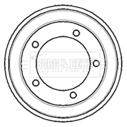 Brzdový bubon BORG & BECK BBR7083