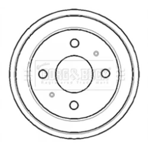 Brzdový bubon BORG & BECK BBR7096