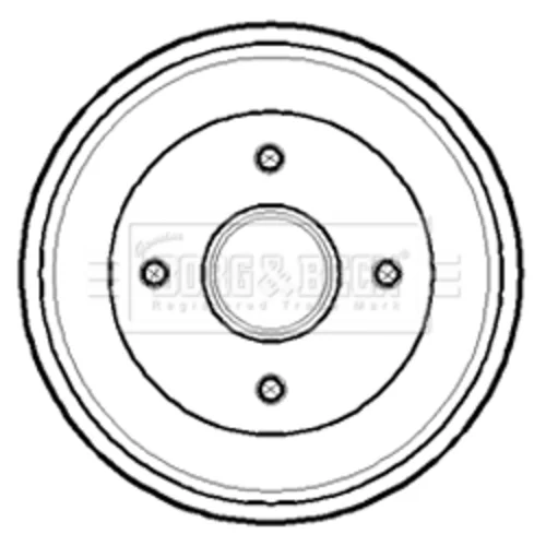 Brzdový bubon BORG & BECK BBR7141