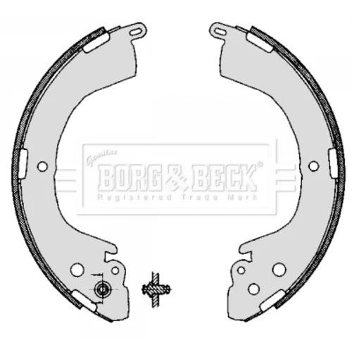 Sada brzdových čeľustí BORG & BECK BBS6280 - obr. 1