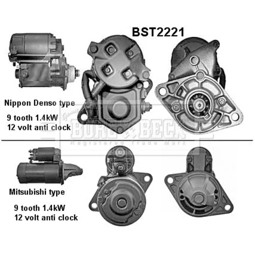 Štartér BORG & BECK BST2221