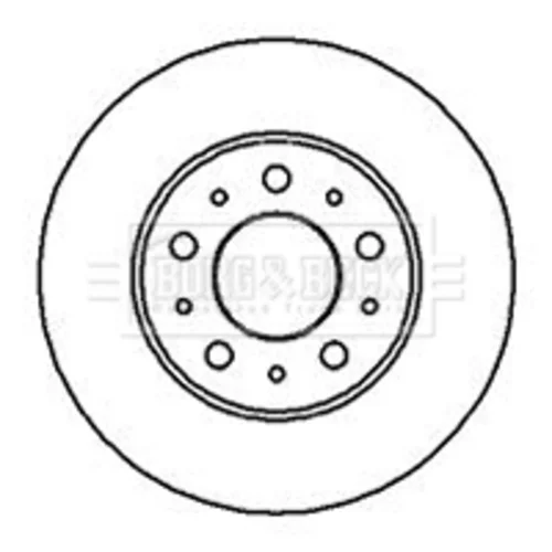 Brzdový kotúč BORG & BECK BBD4023