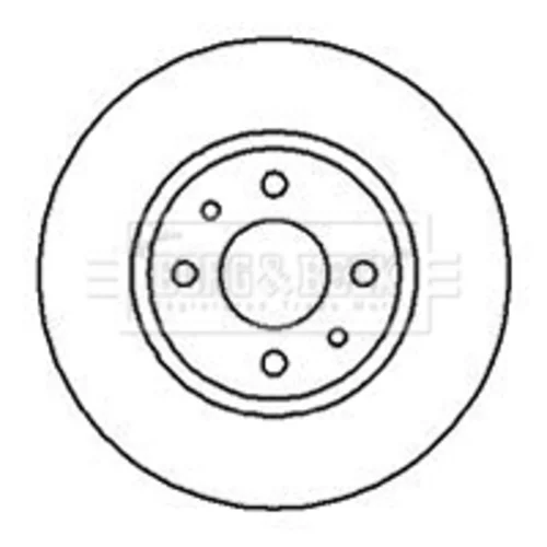 Brzdový kotúč BORG & BECK BBD4054