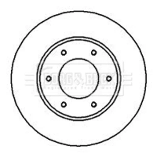 Brzdový kotúč BORG & BECK BBD4176 - obr. 1