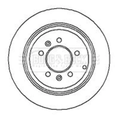 Brzdový kotúč BORG & BECK BBD4281