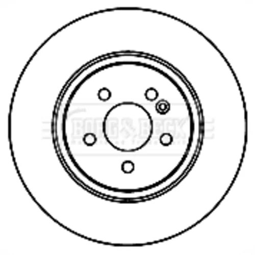 Brzdový kotúč BORG & BECK BBD4293
