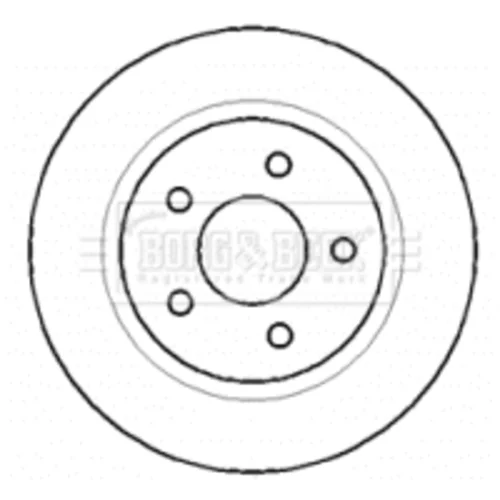 Brzdový kotúč BORG & BECK BBD4403
