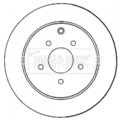 Brzdový kotúč BORG & BECK BBD4573