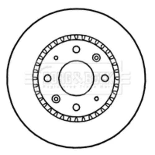 Brzdový kotúč BORG & BECK BBD4656 - obr. 1