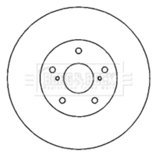 Brzdový kotúč BORG & BECK BBD4805