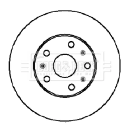 Brzdový kotúč BORG & BECK BBD4930