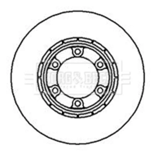 Brzdový kotúč BORG & BECK BBD5006