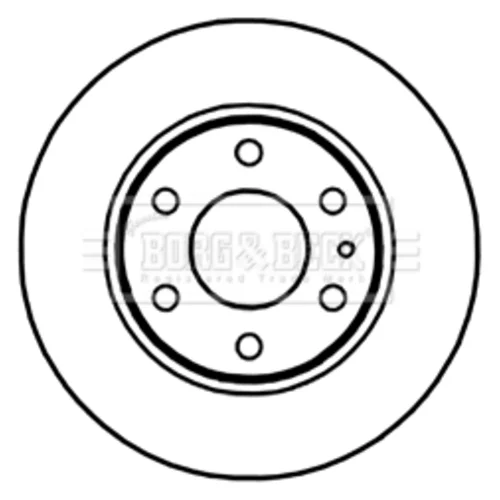 Brzdový kotúč BORG & BECK BBD5253 - obr. 1
