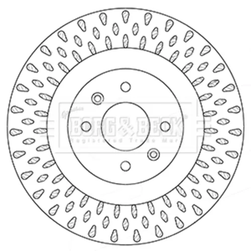 Brzdový kotúč BORG & BECK BBD5354
