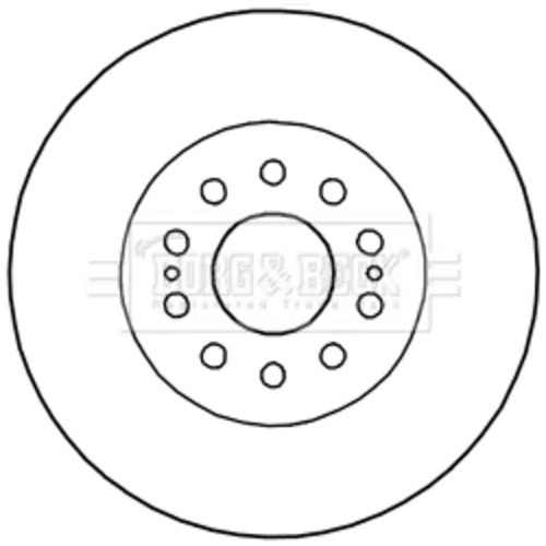 Brzdový kotúč BORG & BECK BBD5998S