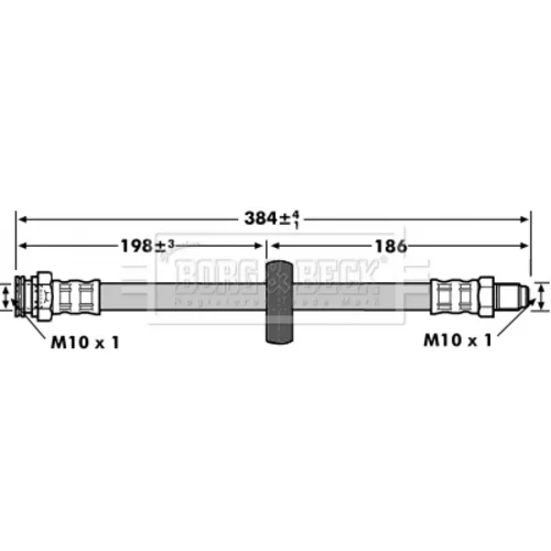 Brzdová hadica BORG & BECK BBH6911