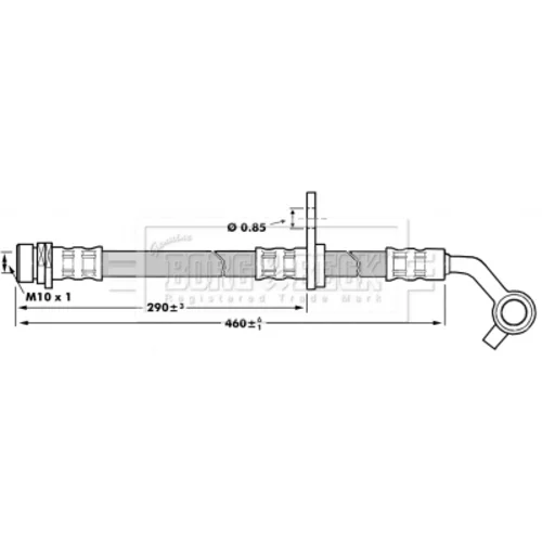 Brzdová hadica BORG & BECK BBH7022