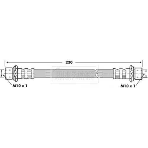 Brzdová hadica BORG & BECK BBH7102