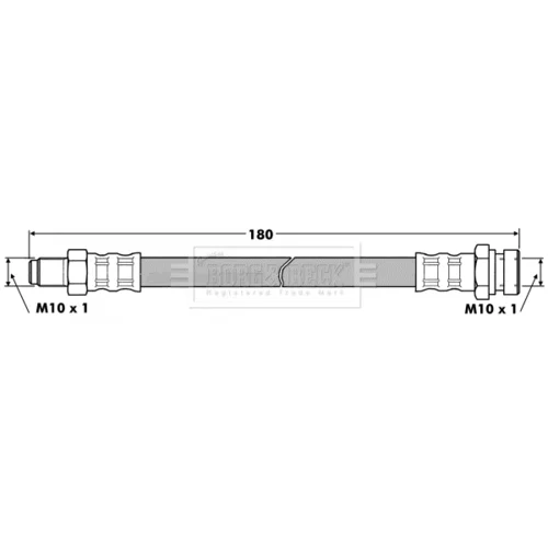 Brzdová hadica BORG & BECK BBH7453