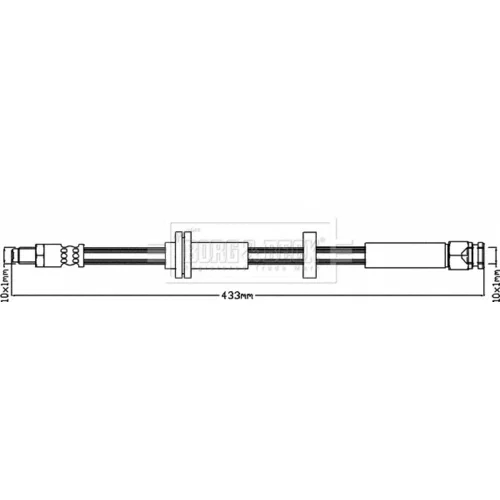 Brzdová hadica BBH8331 (BORG & BECK)