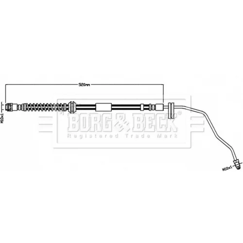 Brzdová hadica BORG & BECK BBH8558