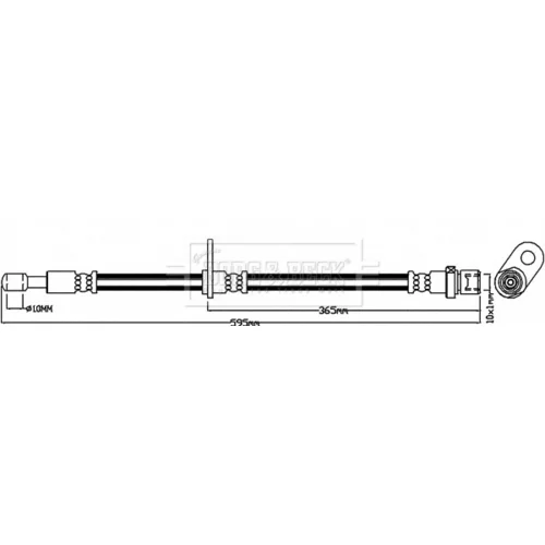 Brzdová hadica BORG & BECK BBH8668