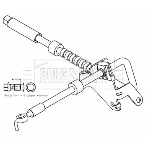Brzdová hadica BORG & BECK BBH8798