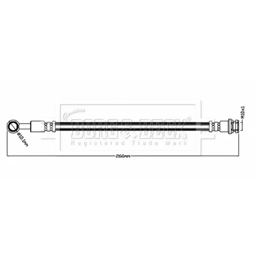 Brzdová hadica BORG & BECK BBH8846