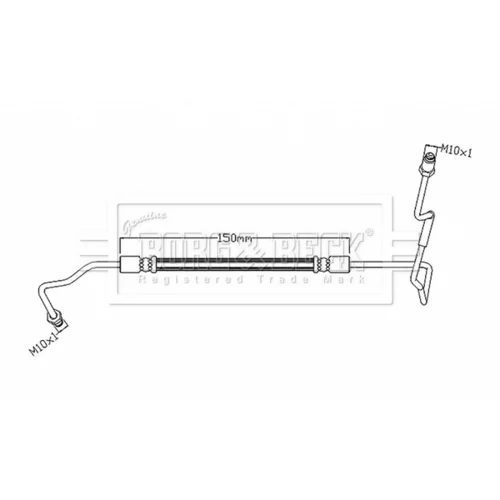 Brzdová hadica BORG & BECK BBH8877