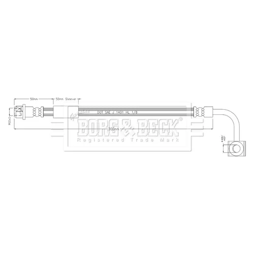 Brzdová hadica BORG & BECK BBH8932