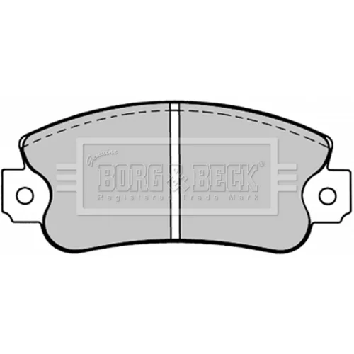 Sada brzdových platničiek kotúčovej brzdy BORG & BECK BBP1093