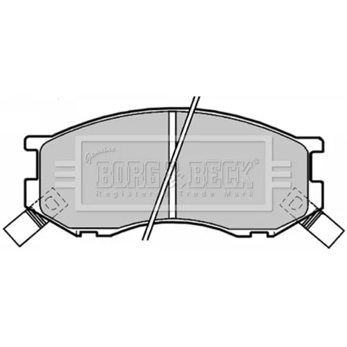 Sada brzdových platničiek kotúčovej brzdy BORG & BECK BBP1190