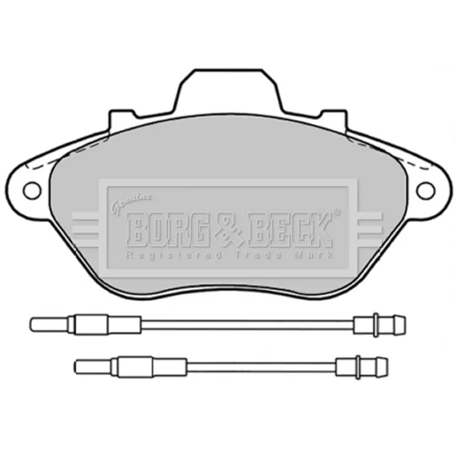 Sada brzdových platničiek kotúčovej brzdy BORG & BECK BBP1199