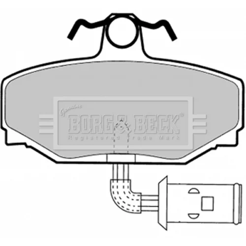 Sada brzdových platničiek kotúčovej brzdy BORG & BECK BBP1332