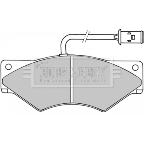 Sada brzdových platničiek kotúčovej brzdy BORG & BECK BBP1357