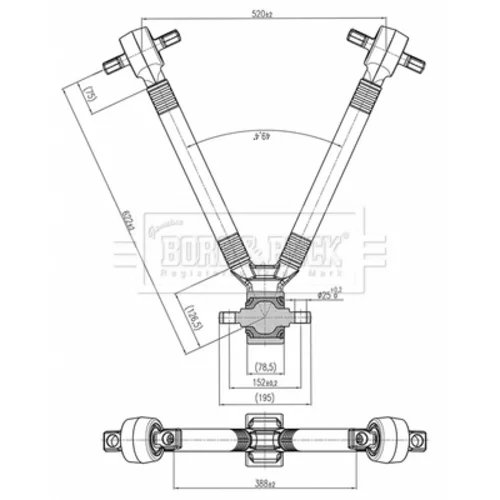 Rameno zavesenia kolies BORG & BECK BCA33172