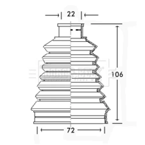 Manžeta hnacieho hriadeľa - opravná sada BORG & BECK BCB2318
