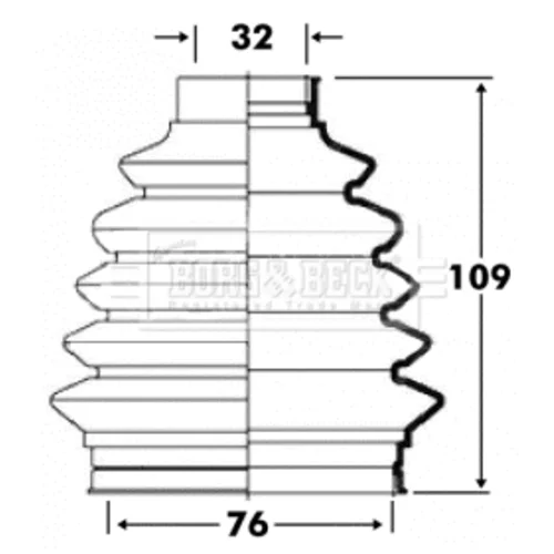 Manžeta hnacieho hriadeľa - opravná sada BORG & BECK BCB6091
