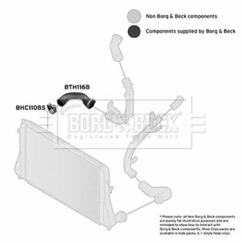 Hadica plniaceho vzduchu BTH1168 (BORG & BECK) - obr. 1