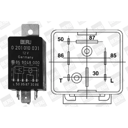 Relé žeraviaceho systému BERU GR031 - obr. 3