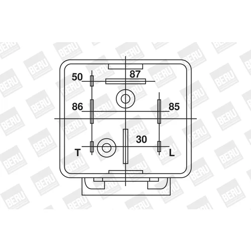 Relé žeraviaceho systému BERU GR031 - obr. 1