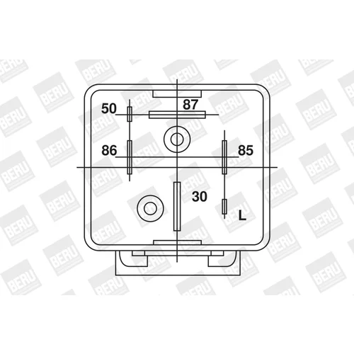 Relé žeraviaceho systému GR064 /BERU/ - obr. 1