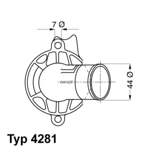 Termostat chladenia WAHLER 4281.87D