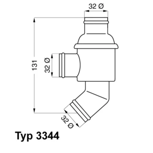 Termostat chladenia WAHLER 3344.80