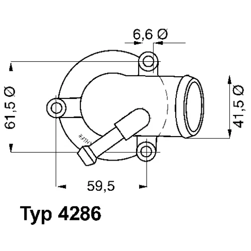 Termostat chladenia WAHLER 4286.87D