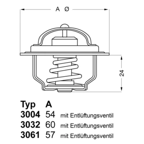 Termostat chladenia WAHLER 3032.88