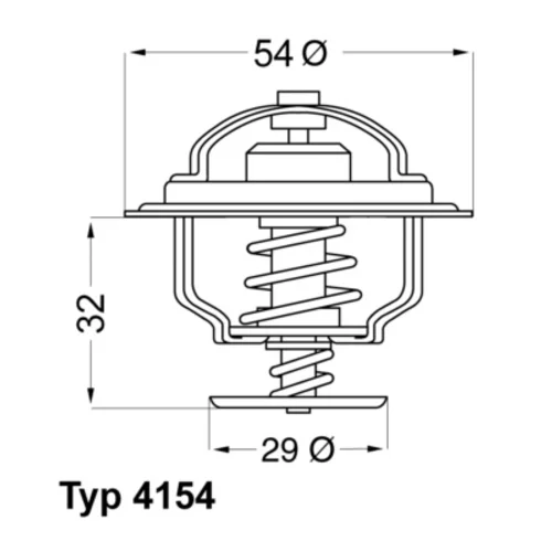 Termostat chladenia WAHLER 4154.88D