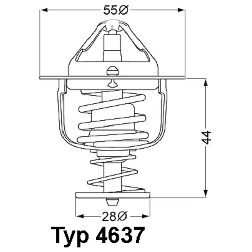 Termostat chladenia WAHLER 4637.88D