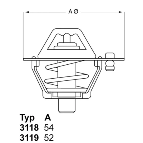 Termostat chladenia WAHLER 3119.82