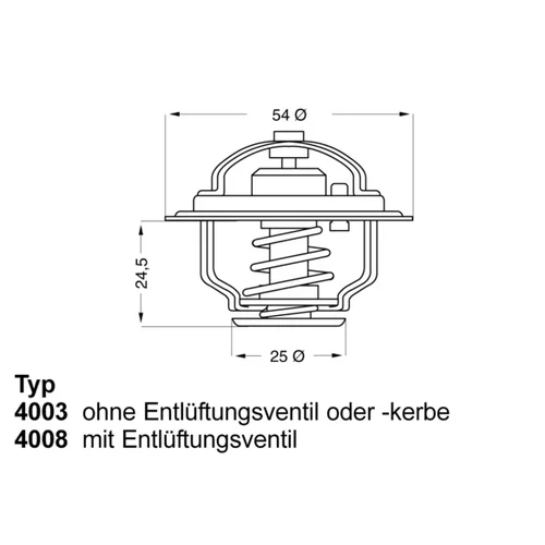 Termostat chladenia WAHLER 4008.79D